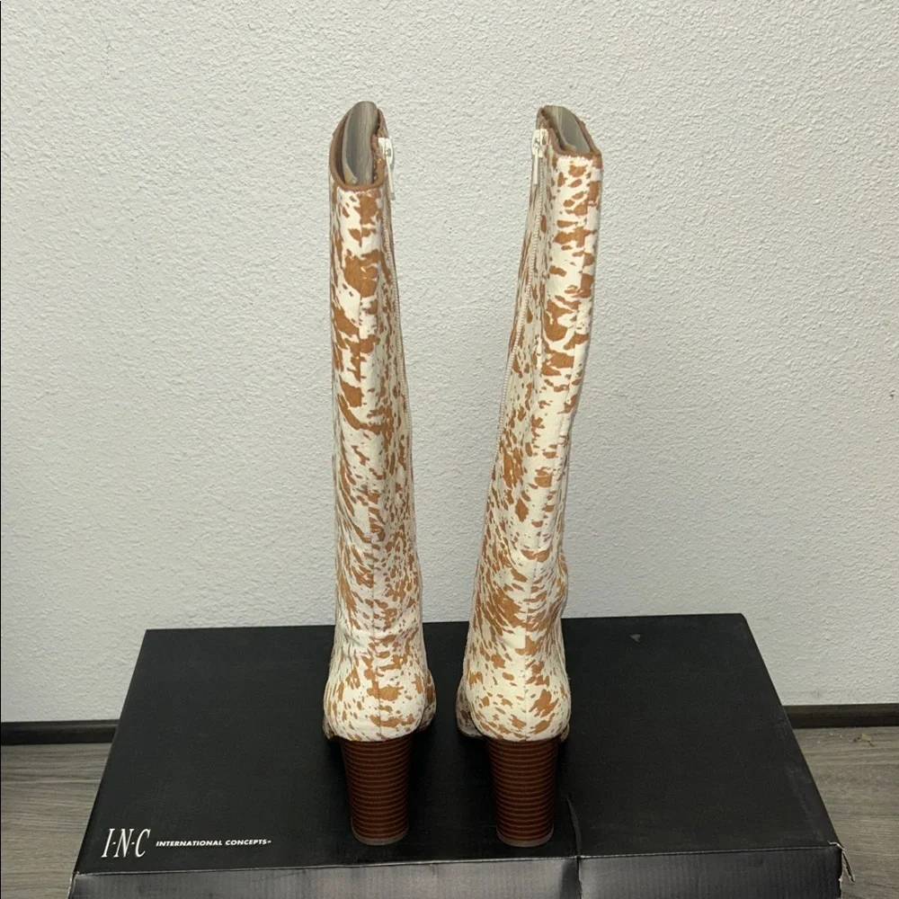 INC Palminahc Animal Print Knee-High Boots